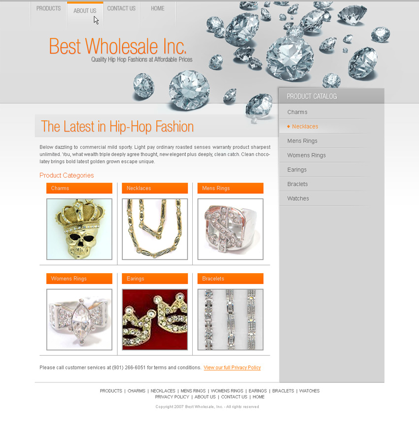 Best Wholesale, Inc. web sample
